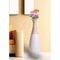 Uniquewise 31.5 Spun Bamboo Tall Trumpet Floor Vase, White and Natural QI003356W.L - alternate 4